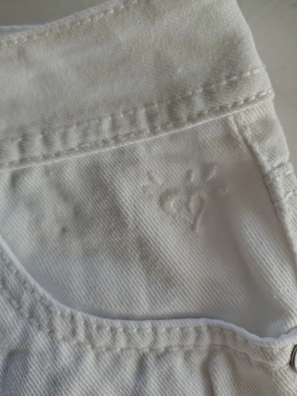 Justice 100% Cotton White Denim Distressed Fringe Shorts Size 14 Slim Girls